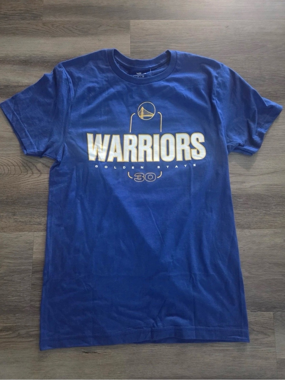 Fanatics Golden State Warriors Royal Blue Tee with Gold Print